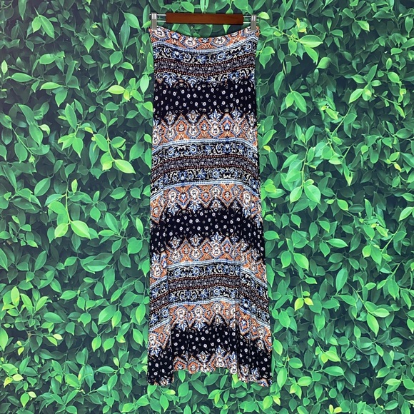 TRIBAL PATTERNED MAXI SKIRT · SIZE M - Picture 5 of 5